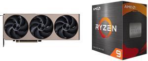 GPU CPU Combo -  MSI RTX 5070 Ti 16G INSPIRE 3X OC Bundle with  AMD 100-100000061WOF
