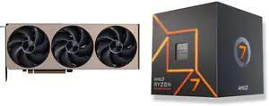 GPU CPU Combo -  MSI RTX 5070 Ti 16G INSPIRE 3X OC Bundle with  AMD 100-100000592BOX