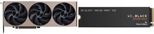 GPU SSD Combo -  MSI RTX 5070 Ti 16G INSPIRE 3X OC Bundle with  SanDisk WDS200T1X0M
