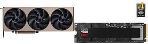 GPU SSD Combo -  MSI RTX 5070 Ti 16G INSPIRE 3X OC Bundle with  SAMSUNG MZ-VAP4T0B/AM