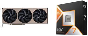 GPU CPU Combo -  MSI RTX 5070 Ti 16G INSPIRE 3X OC Bundle with  AMD 100-100001084WOF