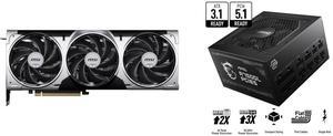 GPU PSU Combo -  MSI RTX 5070 12G VENTUS 3X OC Bundle with  MSI MAG A750GL PCIE5