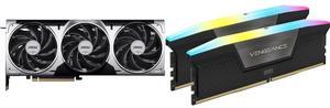 GPU Memory Combo -  MSI RTX 5070 12G VENTUS 3X OC Bundle with  Corsair CMH32GX5M2N6400C36