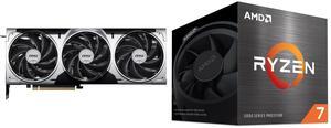 GPU CPU Combo -  MSI RTX 5070 12G VENTUS 3X OC Bundle with  AMD 100-100000743BOX