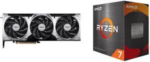 GPU CPU Combo -  MSI RTX 5070 12G VENTUS 3X OC Bundle with  AMD 100-100001582BOX