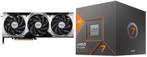 GPU CPU Combo -  MSI RTX 5070 12G VENTUS 3X OC Bundle with  AMD 100-100001236BOX