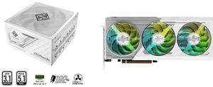 ASRock SL-1000GW Gold 1000W Full Modular Power Supply ASRock Steel Legend Radeon RX 9070 XT Graphics Card RX9070XT SL 16G