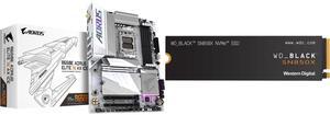 Motherboard SSD Combo - GIGABYTE B650E AORUS ELITE X ICE Bundle with SanDisk WDS200T2X0E