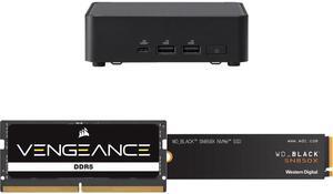 ASUS NUC 14 Pro Intel Core Ultra 5 125H RNUC14RVKU50000UI (NPU Support) Slim PC Barebone W/ 2x DDR5 SO-Dimm Slots, US cord, Single Unit - Memory and Storage Sold Separately CORSAIR Vengeance 32GB 262-Pin DDR5 SO-DIMM DDR5 5600 (PC5 44800) L