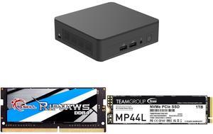 ASUS NUC 13 PRO RNUC13ANKI30000UI Black Barebone Slim Kit (with Intel® Core™ i3-1315U , Single Unit - Memory and Storage Sold Separately ) G.SKILL Ripjaws Series 16GB 260-Pin DDR4 SO-DIMM DDR4 3200 (PC4 25600) Laptop Memory Model F4-3200C22
