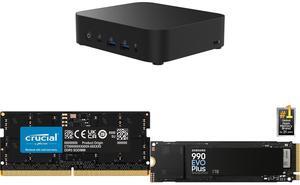 Mini-PC Memory SSD Combo -  ASUS RNUC14MNK970000U Bundle with  Crucial CT8G48C40S5  and SAMSUNG MZ-V9S1T0B/AM