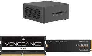 Mini-PC Memory SSD Combo -  ASUS RNUC15CRHC50000U Bundle with  Corsair CMSX32GX5M1A5600C48  and SanDisk WDS100T2X0E
