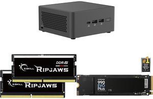 Mini-PC Memory SSD Combo -  ASUS RNUC15CRHC50000U Bundle with  G.SKILL F5-5600S4040A16GX2-RS  and SAMSUNG MZ-V9S1T0B/AM