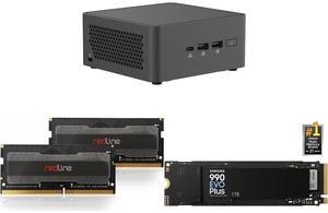 Mini-PC Memory SSD Combo -  ASUS RNUC15CRHC50000U Bundle with  Mushkin Enhanced MRA5S480FFFD16GX2  and SAMSUNG MZ-V9S1T0B/AM