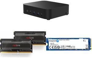 Mini-PC Memory SSD Combo -  ASUS RNUC14MNK970000U Bundle with  Mushkin Enhanced MRA5S480FFFD16GX2  and Kingston Technology Corp. SNV3S/1000G