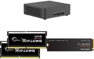 Mini-PC Memory SSD Combo -  ASUS RNUC15CRKC70000U Bundle with  G.SKILL F5-5600S4040A16GX2-RS  and SanDisk WDS100T2X0E