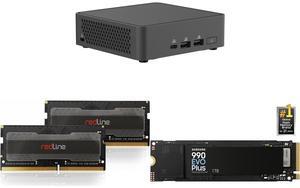 Mini-PC Memory SSD Combo -  ASUS RNUC15CRKC70000U Bundle with  Mushkin Enhanced MRA5S480FFFD16GX2  and SAMSUNG MZ-V9S1T0B/AM