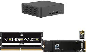 Mini-PC Memory SSD Combo -  ASUS RNUC15CRKC70000U Bundle with  Corsair CMSX32GX5M1A5600C48  and SAMSUNG MZ-V9S1T0B/AM