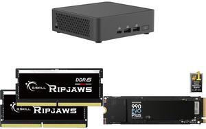 Mini-PC Memory SSD Combo -  ASUS RNUC15CRKC70000U Bundle with  G.SKILL F5-5600S4040A16GX2-RS  and SAMSUNG MZ-V9S1T0B/AM