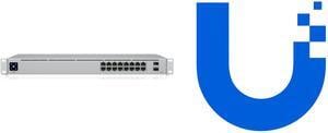 Ubiquiti USW-16-POE 16 ports Managed Switch w/ UI Care - 5 Year Replacement Protection Plan