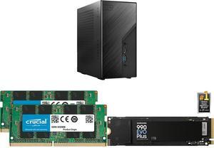 Asrock DeskMini B760 Series Black Mini PC Barebone System,Supports 14th, 13th & 12th Gen Intel ,Multi Video Output, 155 x 155 x 80 mm (1.92L) Crucial 32GB (2 x 16GB) 260-Pin DDR4 SO-DIMM DDR4 3200 (PC4 25600) Laptop Memory Model CT2K16G4SFR