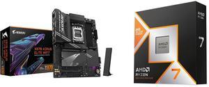 Motherboard CPU Combo -  GIGABYTE X870 AORUS ELITE WIFI7 Bundle with AMD 9800X3D