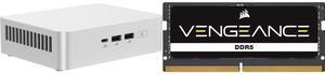 ASUS NUC 15 Pro+ Barebone Mini PC with Intel Series 2 Core Ultra 9 285H, 2x DDR5 SO-Dimm Slots, Dual Storage Design, Thunderbolt™ 4, Wi-Fi 7, Aluminum Chassis  - Memory and Storage Sold Separately CORSAIR Vengeance 32GB 262-Pin DDR5 SO-DIMM