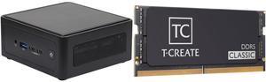 ASRock Industrial 4X4 BOX-8640U Black Fanned Barebone AMD Ryzen 5  DDR5 5600 MHz, up to 96GB (48GB per DIMM)8640U Team T-CREATE CLASSIC 32GB 262-Pin DDR5 SO-DIMM DDR5 5600 (PC5 44800) Laptop Memory Model CTCCD532G5600HC46A-S01