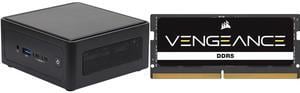 ASRock Industrial 4X4 BOX-8640U Black Fanned Barebone AMD Ryzen 5  DDR5 5600 MHz, up to 96GB (48GB per DIMM)8640U CORSAIR Vengeance 32GB 262-Pin DDR5 SO-DIMM DDR5 5600 (PC5 44800) Laptop Memory Model CMSX32GX5M1A5600C48