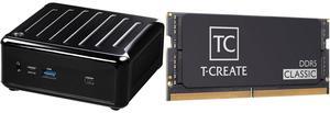 ASRock 4x4 BOX-7840U DDR5 2.5 Gigabit LAN Barebone System Team T-CREATE CLASSIC 32GB 262-Pin DDR5 SO-DIMM DDR5 5600 (PC5 44800) Laptop Memory Model CTCCD532G5600HC46A-S01