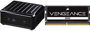 ASRock Industrial NUC BOX-1360P/D5 Barebone Systems - Mini-PC (13th Gen Intel CPU DDR5 4800, support Quad-Display, USB4) CORSAIR Vengeance 32GB 262-Pin DDR5 SO-DIMM DDR5 5600 (PC5 44800) Laptop Memory Model CMSX32GX5M1A5600C48