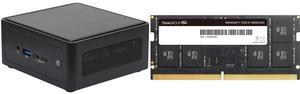 ASRock Industrial 4X4 BOX-AI350 Barebone Systems- Mini-PC (AMD Ryzen™ AI 7 350 (Kraken Point APU), DDR5 5600, support Quad-Display, USB4, Fanned BOX) Single Unit - Memory and Storage Sold Separately Team Elite 32GB 262-Pin DDR5 SO-DIMM DDR5