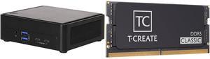 ASRock Industrial NUCS BOX-155H Slim Type Fanned Barebone Team T-CREATE CLASSIC 32GB 262-Pin DDR5 SO-DIMM DDR5 5600 (PC5 44800) Laptop Memory Model CTCCD532G5600HC46A-S01