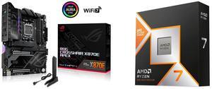 Motherboard CPU Combo -  ASUS ROG CROSSHAIR X870E APEX Bundle with  AMD 100-100001084WOF