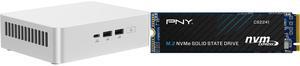 ASUS NUC 15 Pro+ Barebone Mini PC with Intel Series 2 Core Ultra 9 285H, 2x DDR5 SO-Dimm Slots, Dual Storage Design, Thunderbolt™ 4, Wi-Fi 7, Aluminum Chassis  - Memory and Storage Sold Separately PNY CS2241 M.2 2280 4TB PCI-Express 4.0 x4