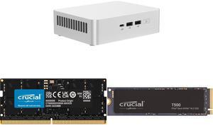 ASUS NUC 15 Pro+ Barebone Mini PC with Intel Series 2 Core Ultra 9 285H, 2x DDR5 SO-Dimm Slots, Dual Storage Design, Thunderbolt™ 4, Wi-Fi 7, Aluminum Chassis  - Memory and Storage Sold Separately Crucial DDR5 Classic 48GB 262-Pin DDR5 SO-D