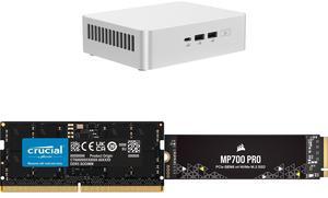 ASUS NUC 15 Pro+ Barebone Mini PC with Intel Series 2 Core Ultra 9 285H, 2x DDR5 SO-Dimm Slots, Dual Storage Design, Thunderbolt™ 4, Wi-Fi 7, Aluminum Chassis  - Memory and Storage Sold Separately Crucial DDR5 Classic 48GB 262-Pin DDR5 SO-D