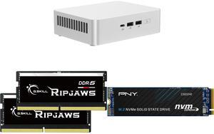 ASUS NUC 15 Pro+ Barebone Mini PC with Intel Series 2 Core Ultra 9 285H, 2x DDR5 SO-Dimm Slots, Dual Storage Design, Thunderbolt™ 4, Wi-Fi 7, Aluminum Chassis  - Memory and Storage Sold Separately G.SKILL Ripjaws SO-DIMM 64GB (2 x 32GB) 262