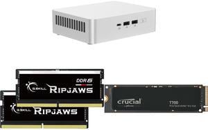 ASUS NUC 15 Pro+ Barebone Mini PC with Intel Series 2 Core Ultra 9 285H, 2x DDR5 SO-Dimm Slots, Dual Storage Design, Thunderbolt™ 4, Wi-Fi 7, Aluminum Chassis  - Memory and Storage Sold Separately G.SKILL Ripjaws SO-DIMM 64GB (2 x 32GB) 262
