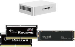 ASUS NUC 15 Pro+ Barebone Mini PC with Intel Series 2 Core Ultra 9 285H, 2x DDR5 SO-Dimm Slots, Dual Storage Design, Thunderbolt™ 4, Wi-Fi 7, Aluminum Chassis  - Memory and Storage Sold Separately G.SKILL Ripjaws SO-DIMM 96GB (2 x 48GB) 262