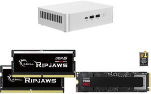 ASUS NUC 15 Pro+ Barebone Mini PC with Intel Series 2 Core Ultra 9 285H, 2x DDR5 SO-Dimm Slots, Dual Storage Design, Thunderbolt™ 4, Wi-Fi 7, Aluminum Chassis - Memory and Storage Sold Separately G.SKILL Ripjaws SO-DIMM 96GB (2 x 48GB) 262 ASUS NUC 15 Pro+ Barebone Mini PC with Intel Series 2 Core Ultra 9 285H, 2x DDR5 SO-Dimm Slots, Dual Storage Design, Thunderbolt™ 4, Wi-Fi 7, Aluminum Chassis - Memory and Storage Sold Separately G.SKILL Ripjaws SO-DIMM 96GB (2 x 48GB) 262
