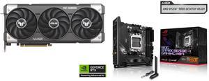 GPU Motherboard Combo -  ASUS TUF-RTX5060TI-O8G-GAMING Bundle with  ASUS ROG STRIX B650E-I GAMING WIFI