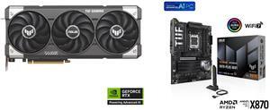 GPU Motherboard Combo -  ASUS TUF-RTX5060TI-O8G-GAMING Bundle with  ASUS TUF GAMING X870-PLUS WIFI