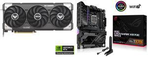 GPU Motherboard Combo -  ASUS TUF-RTX5060TI-O8G-GAMING Bundle with  ASUS ROG CROSSHAIR X870E APEX