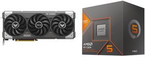 GPU CPU Combo -  ASUS TUF-RTX5060-O8G-GAMING Bundle with  AMD 100-100001237BOX