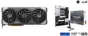 GPU Motherboard Combo -  ASUS TUF-RTX5060-O8G-GAMING Bundle with  ASUS PRIME X870-P WIFI