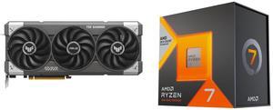 GPU CPU Combo -  ASUS TUF-RTX5060-O8G-GAMING Bundle with  AMD 100-100000910WOF