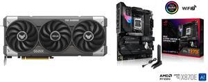 GPU Motherboard Combo -  ASUS TUF-RTX5060-O8G-GAMING Bundle with  ASUS ROG STRIX X870E-E GAMING WIFI