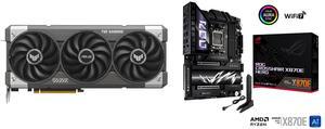 GPU Motherboard Combo -  ASUS TUF-RTX5060-O8G-GAMING Bundle with  ASUS ROG CROSSHAIR X870E HERO