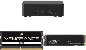 Mini-PC Memory SSD Combo -  ASUS RNUC14RVKU70000UI Bundle with  Corsair CMSX32GX5M1A5600C48  and Crucial CT1000P310SSD8